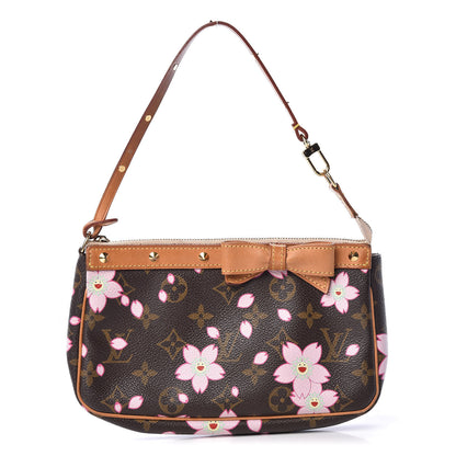 Louis Vuitton Monogram Cherry Blossom Pochette Accessories Brown 1 of 17