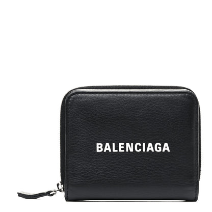 Balenciaga Calfskin Everyday Multi Zip Wallet Black 1 of 10