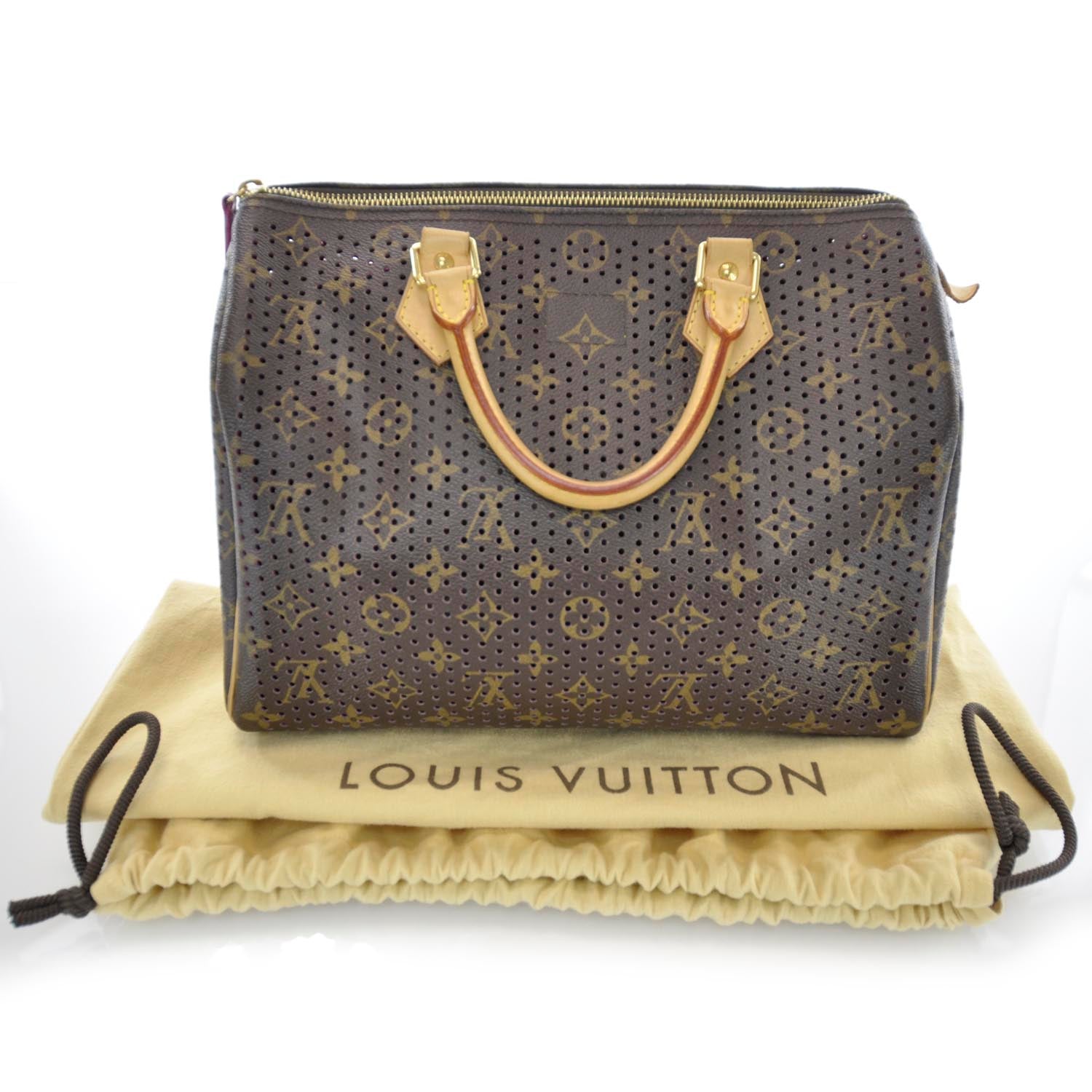 Louis Vuitton Monogram Perforated Speedy 30 Fuchsia 3 of 10