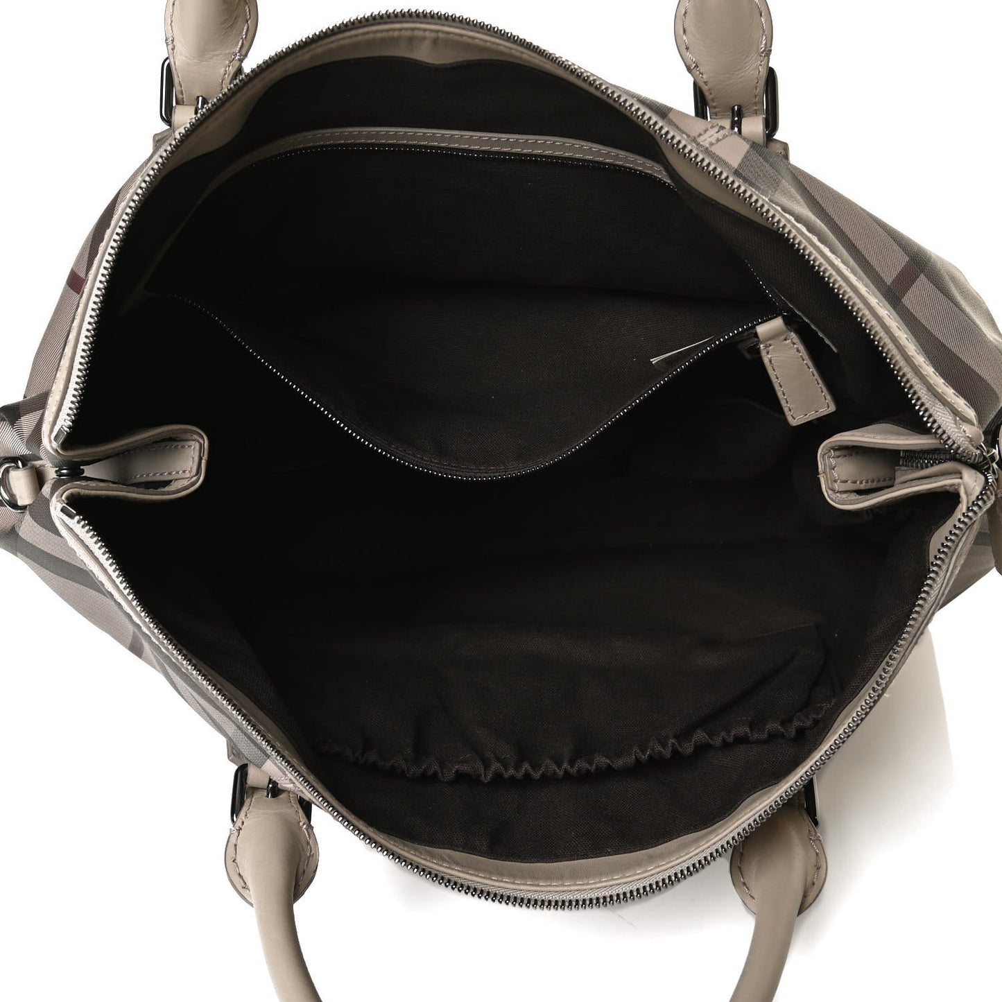 Smoked Check Diaper Bag Trench