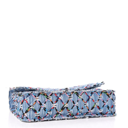 Chanel Woven Denim Medium Flap Multicolor 4 of 11