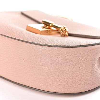 Chloe Grained Lambskin Mini Drew Shoulder Bag Cement Pink 8 of 11