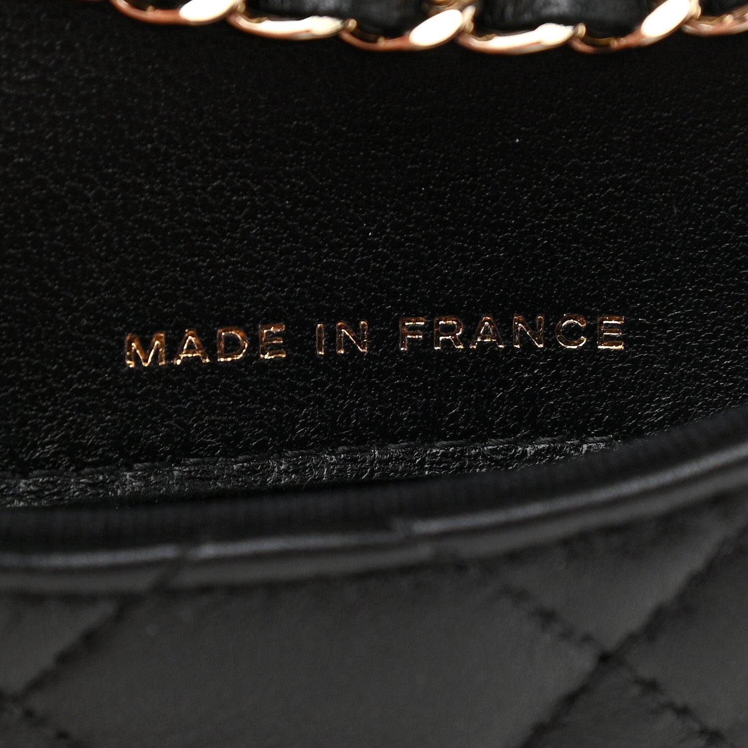Chanel Lambskin Quilted Flap Bow Chain Waist Bag Black 7 of 10