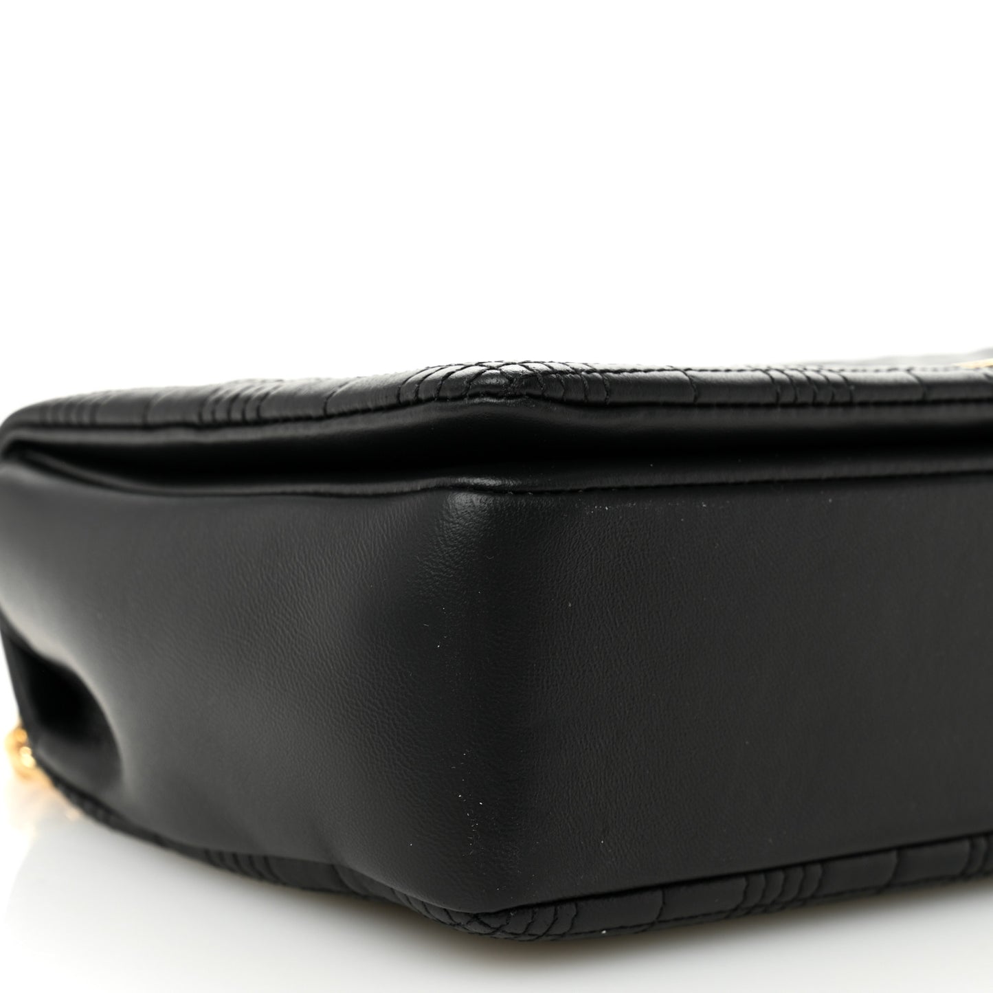 Lambskin Quilted Medium Lola Bag Black