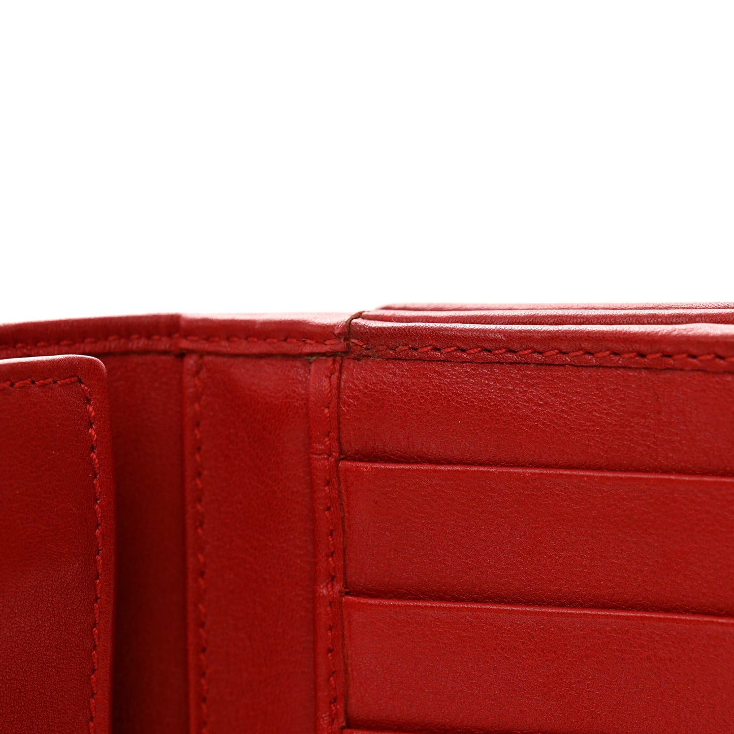 Monogram Script Continental Wallet Red