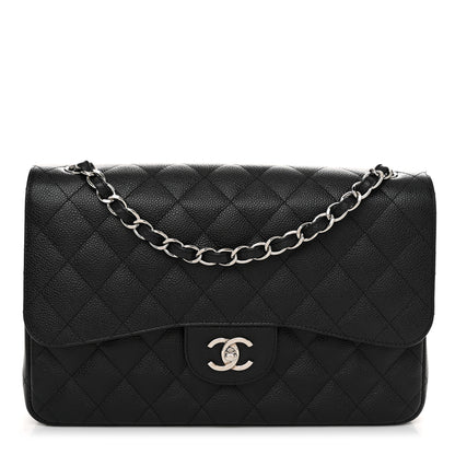Chanel Caviar Quilted Jumbo Double Flap Black 1 of 11