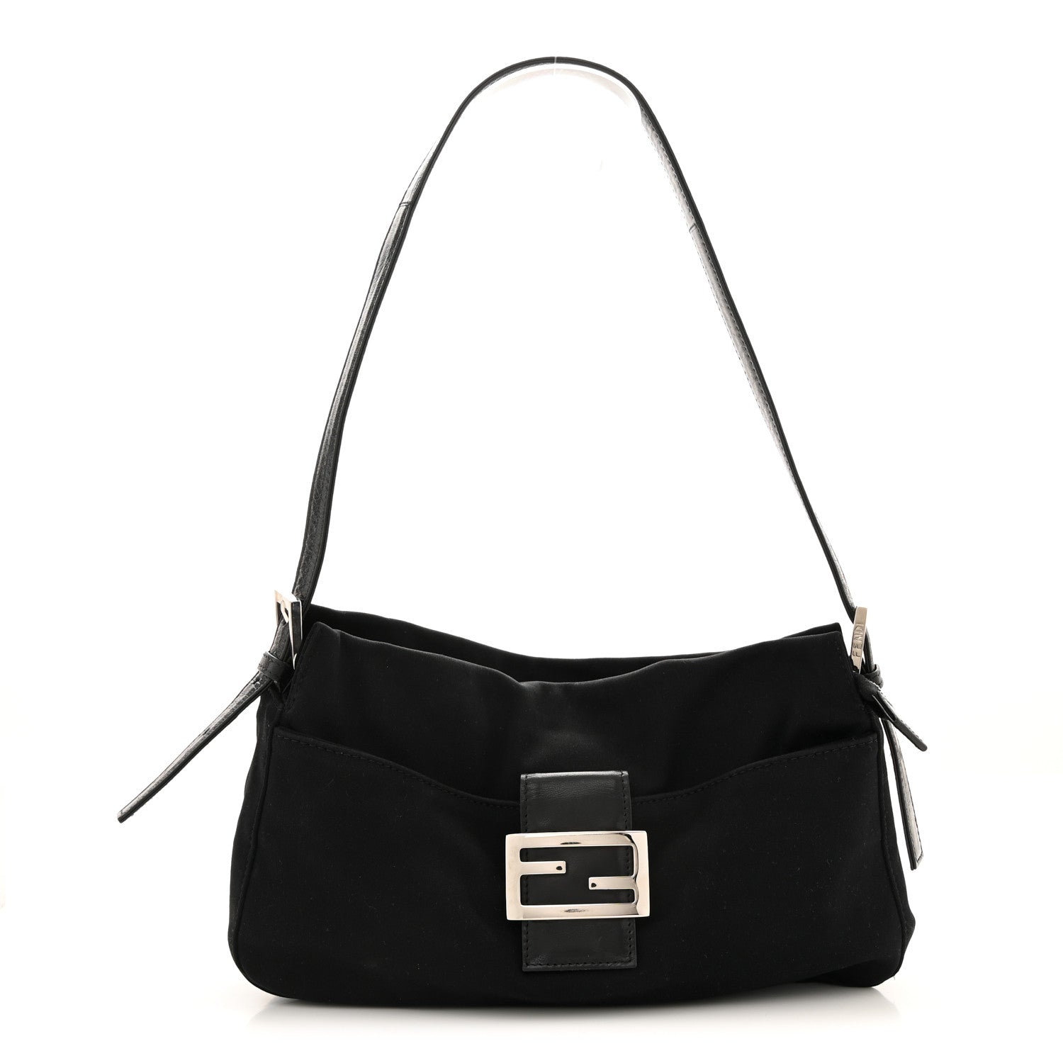 Fendi Neoprene Shoulder Bag Black 1 of 13