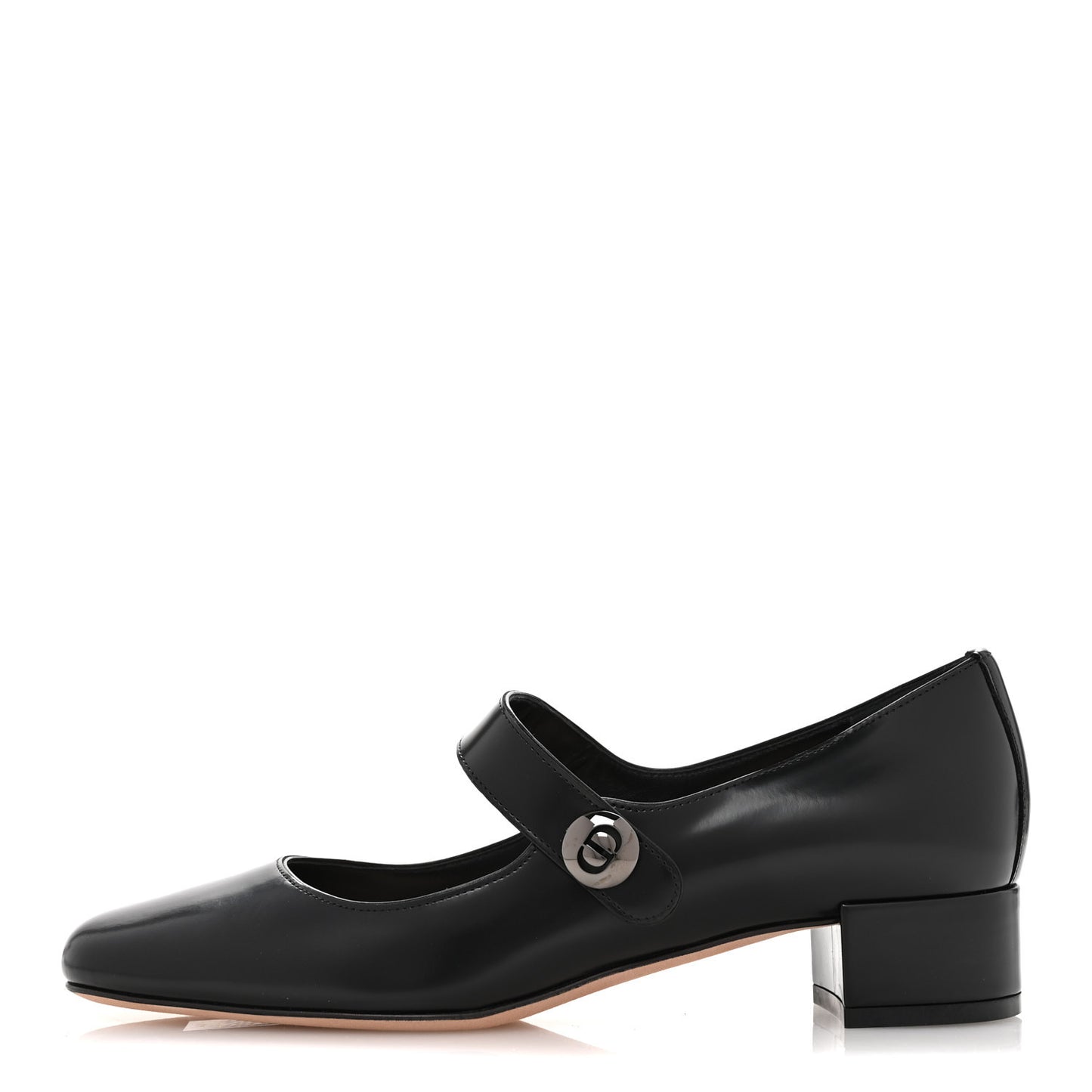 Brushed Calfskin Uniform 30mm Pumps 37 Black