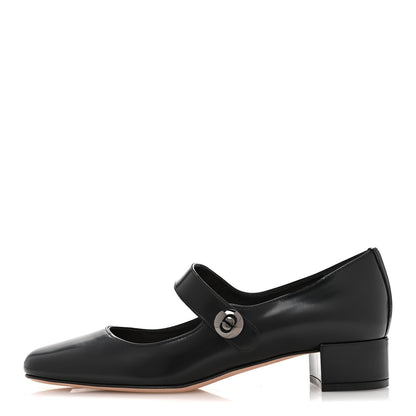 Christian Dior Brushed Calfskin Uniform 30mm Pumps 37 Black 1 of 10
