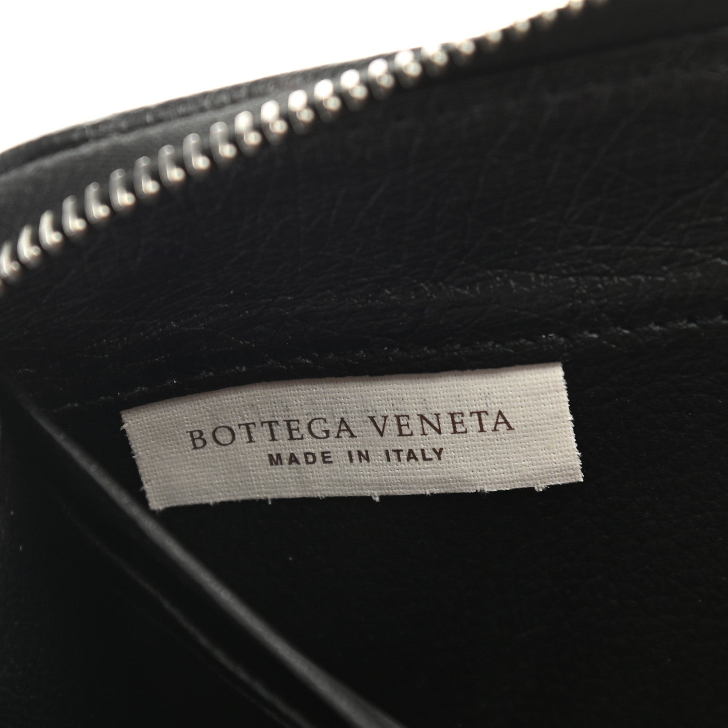 Bottega Veneta Ostrich Zip Around Wallet Black 7 of 9