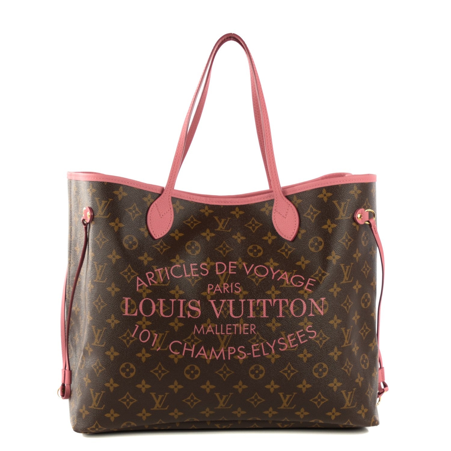Louis Vuitton Monogram Articles de Voyage Ikat Neverfull GM Rose Velours 1 of 7