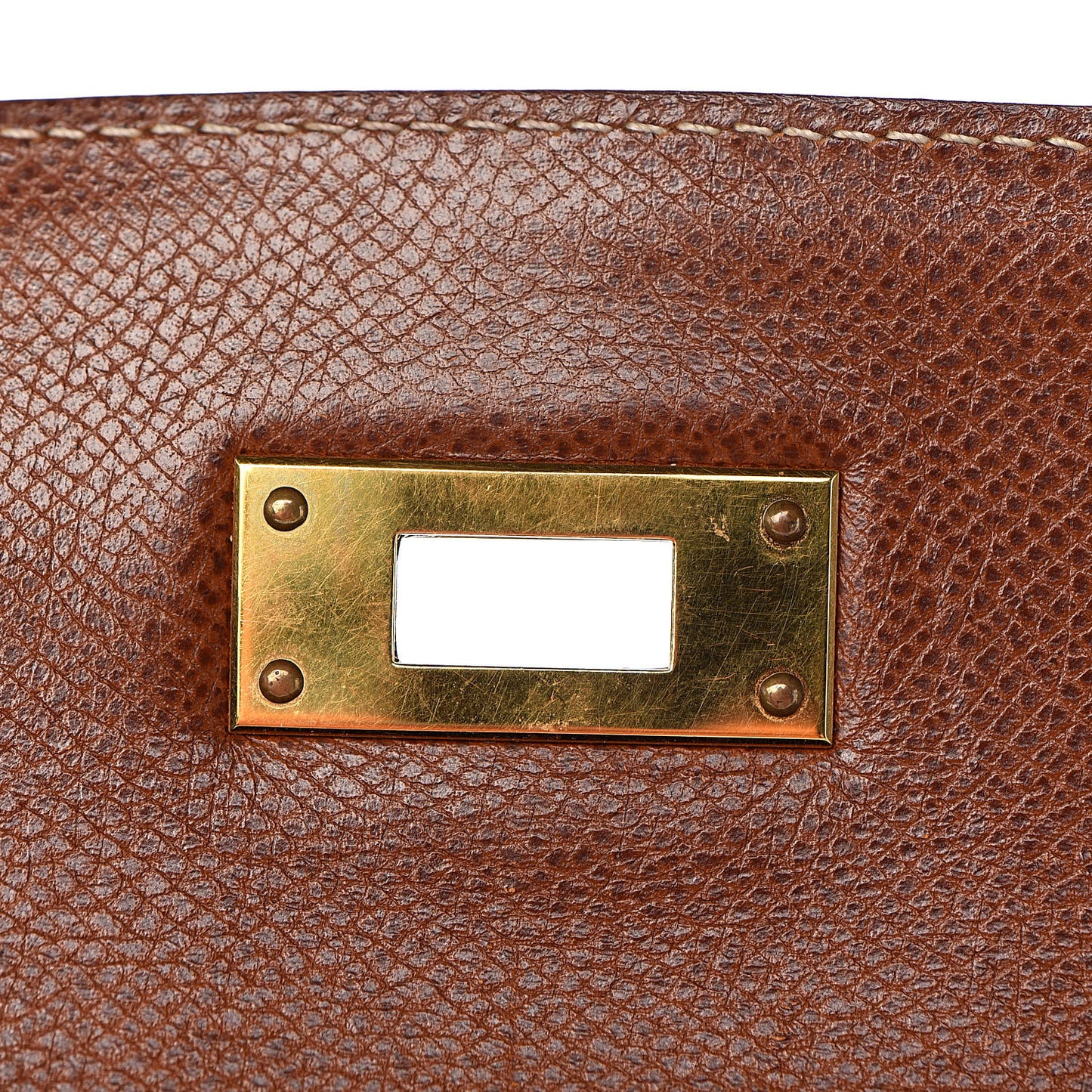 Veau Grain Lisse Kelly Sellier 28 Noisette