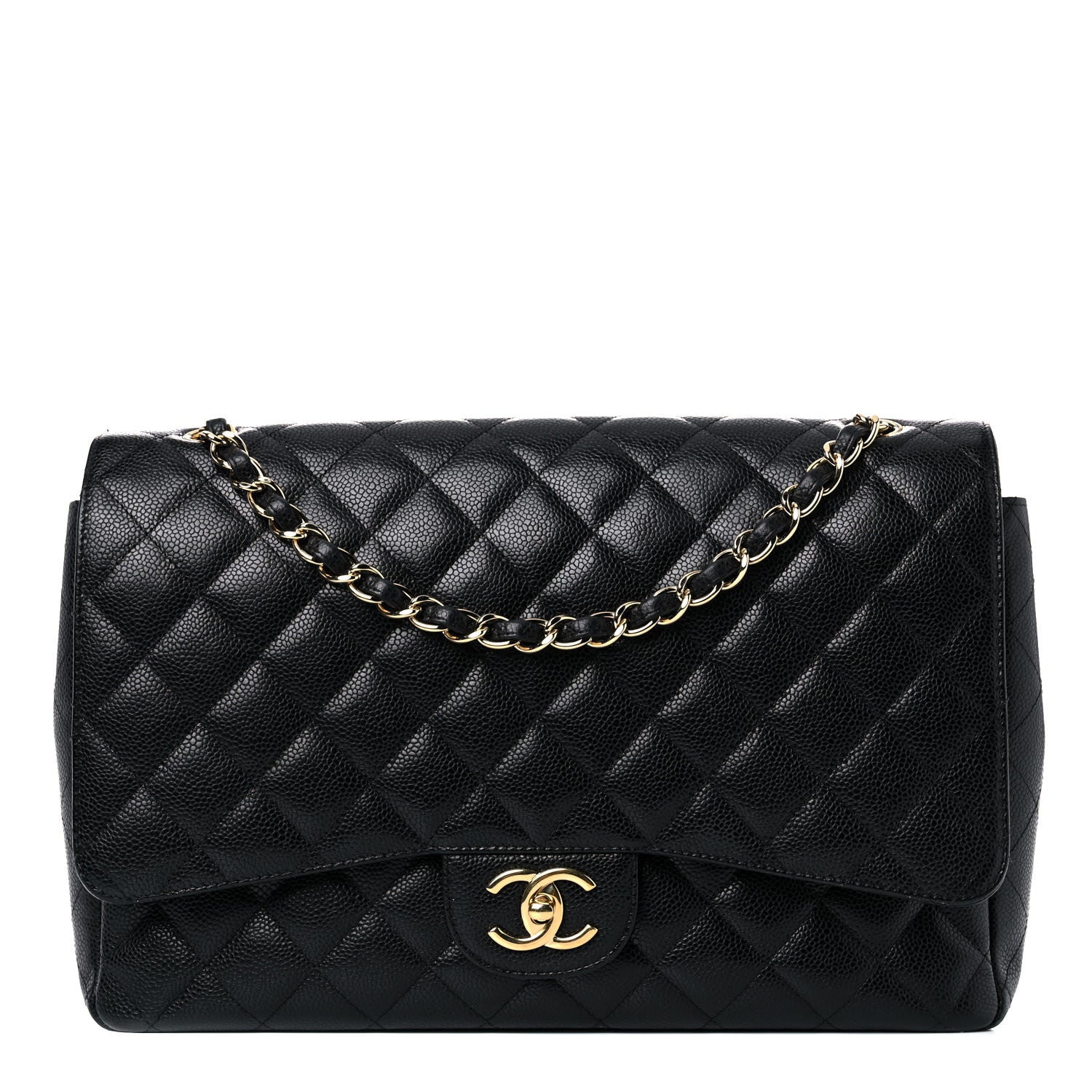 Chanel Caviar Quilted Maxi Double Flap Black 1 of 14