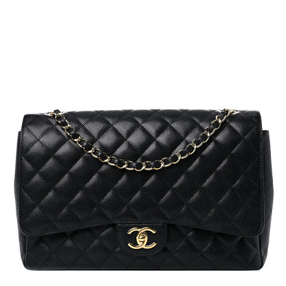 Chanel Caviar Quilted Maxi Double Flap Black 1 of 14