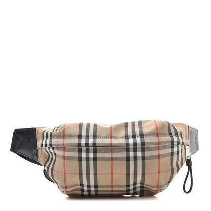 Burberry Bonded Cotton Vintage Check Medium Bum Bag Archive Beige 1 of 11