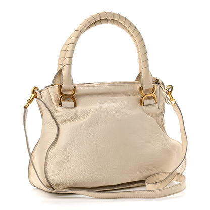 Chloe Calfskin Medium Marcie Satchel Cream 3 of 16
