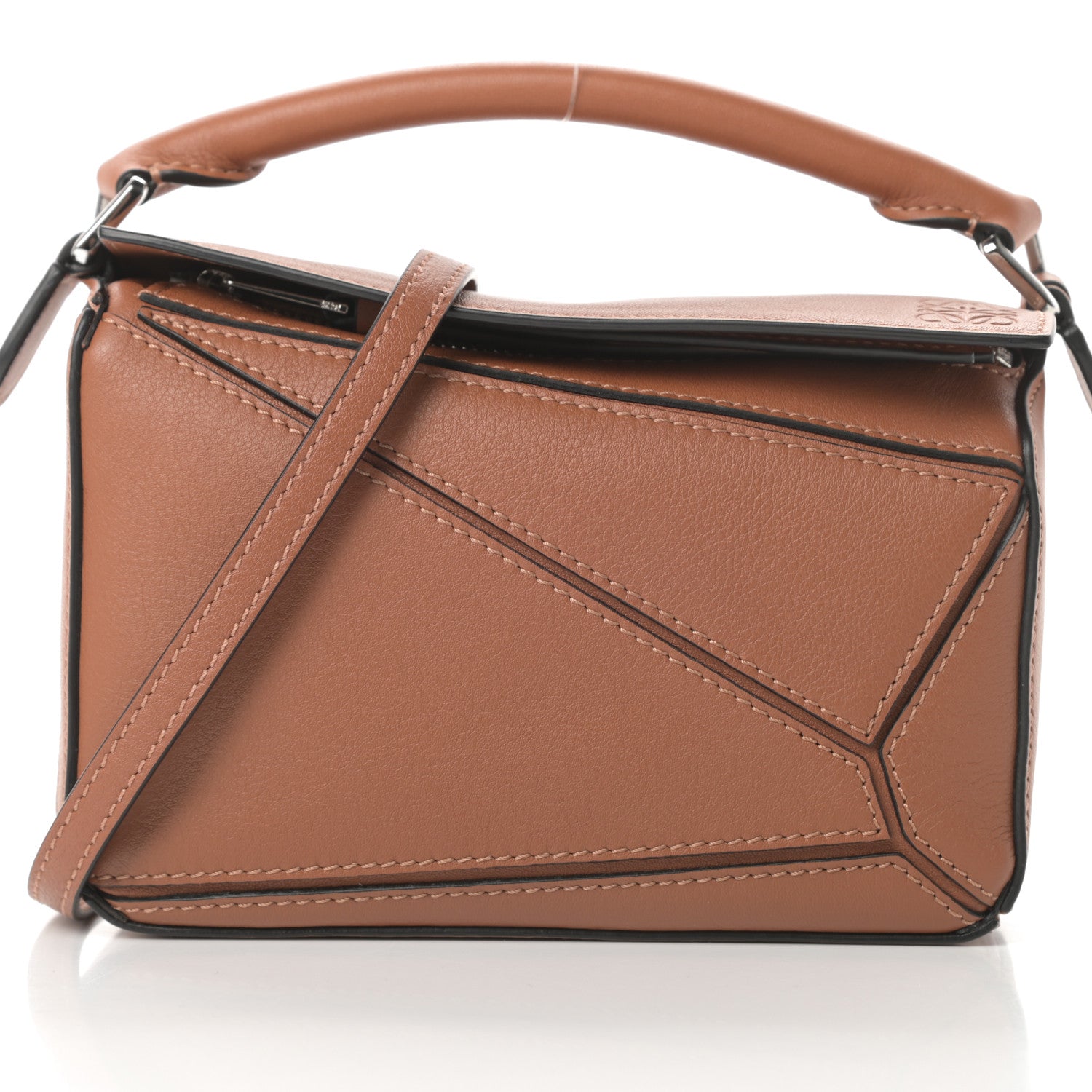 Loewe Calfskin Mini Puzzle Bag Tan 8 of 10