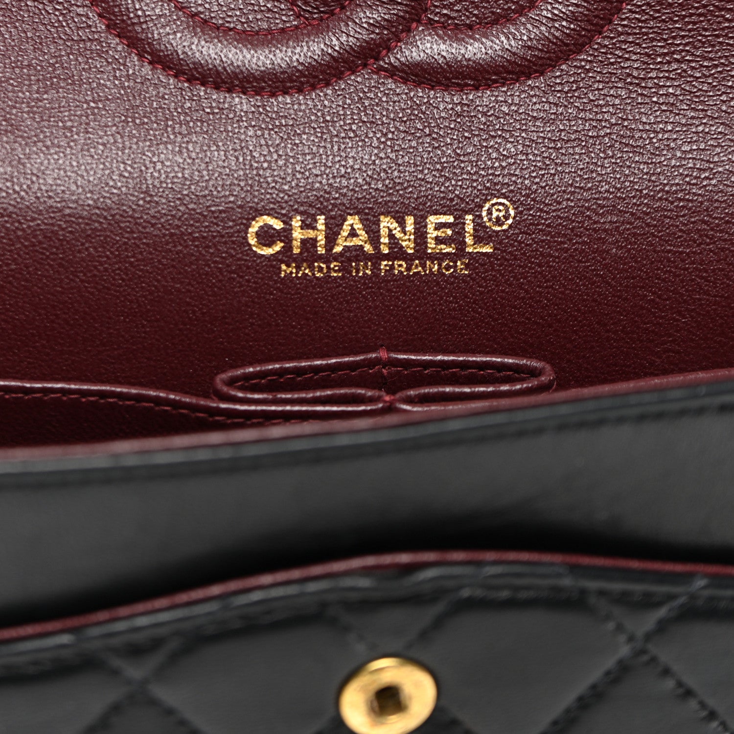 Chanel Lambskin Quilted Medium Double Flap Black 6 of 12