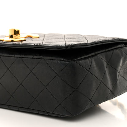 Chanel Lambskin Quilted XL CC Small Single Flap Black 12 of 16
