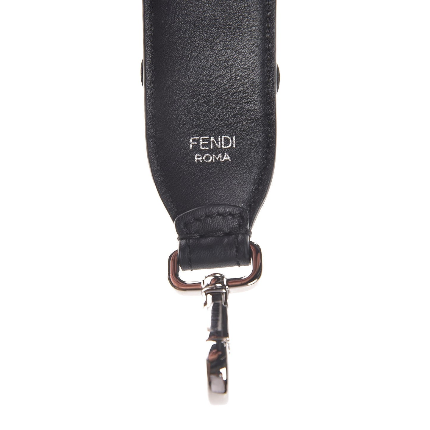 Vitello Dolce Nappa Patent Flowerland Studded Strap You Black
