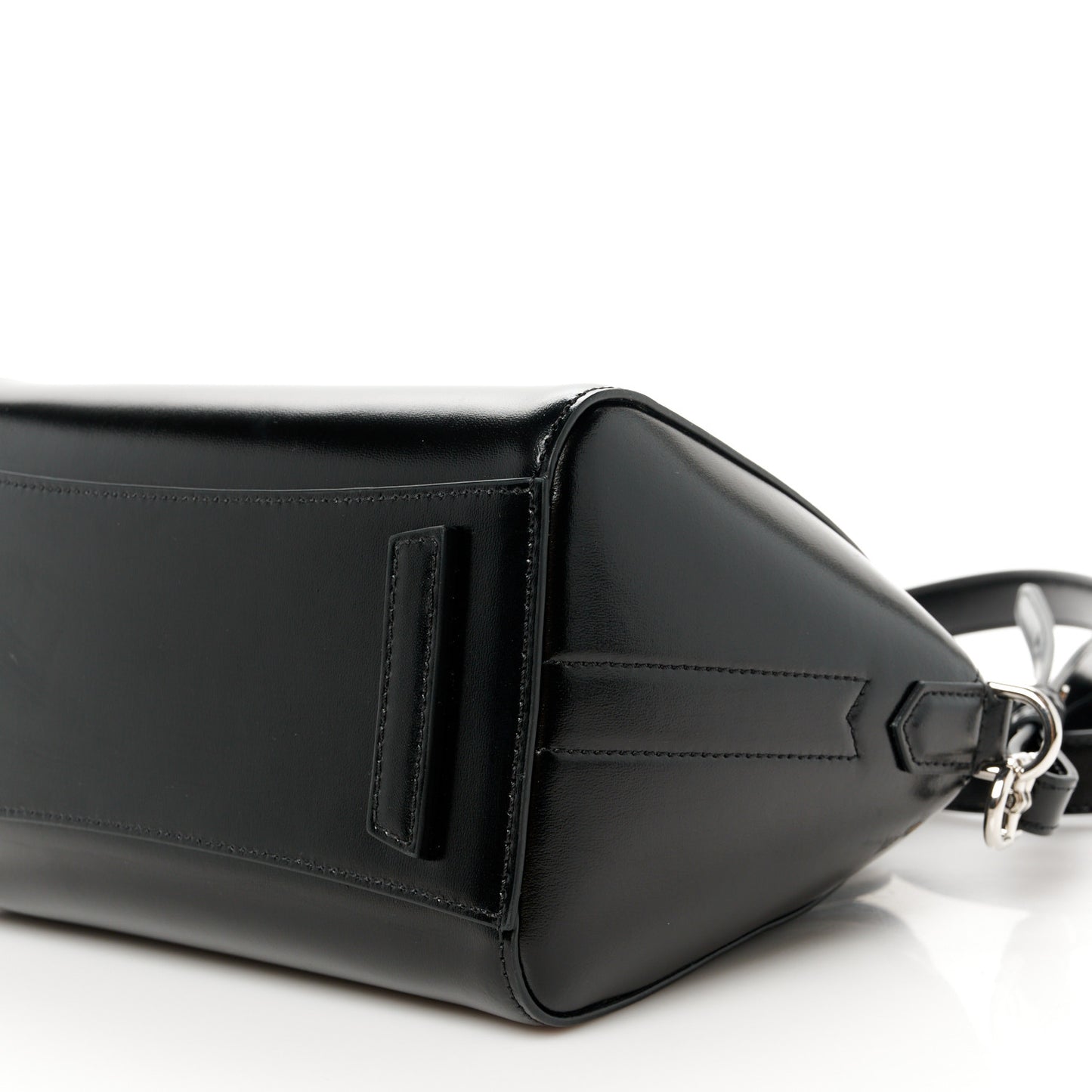 Shiny Lord Calfskin Mini Antigona Black