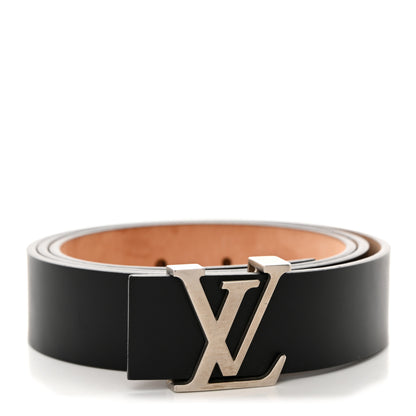 Louis Vuitton Calfskin 40mm LV Initiales Reversible Belt Dark 90 36 Dark Brown Black 1 of 8