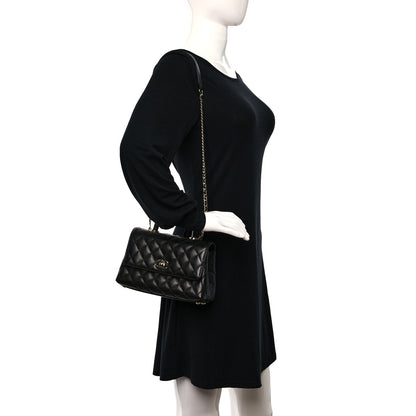 Chanel Caviar Quilted Mini Coco Handle Flap Black 2 of 12