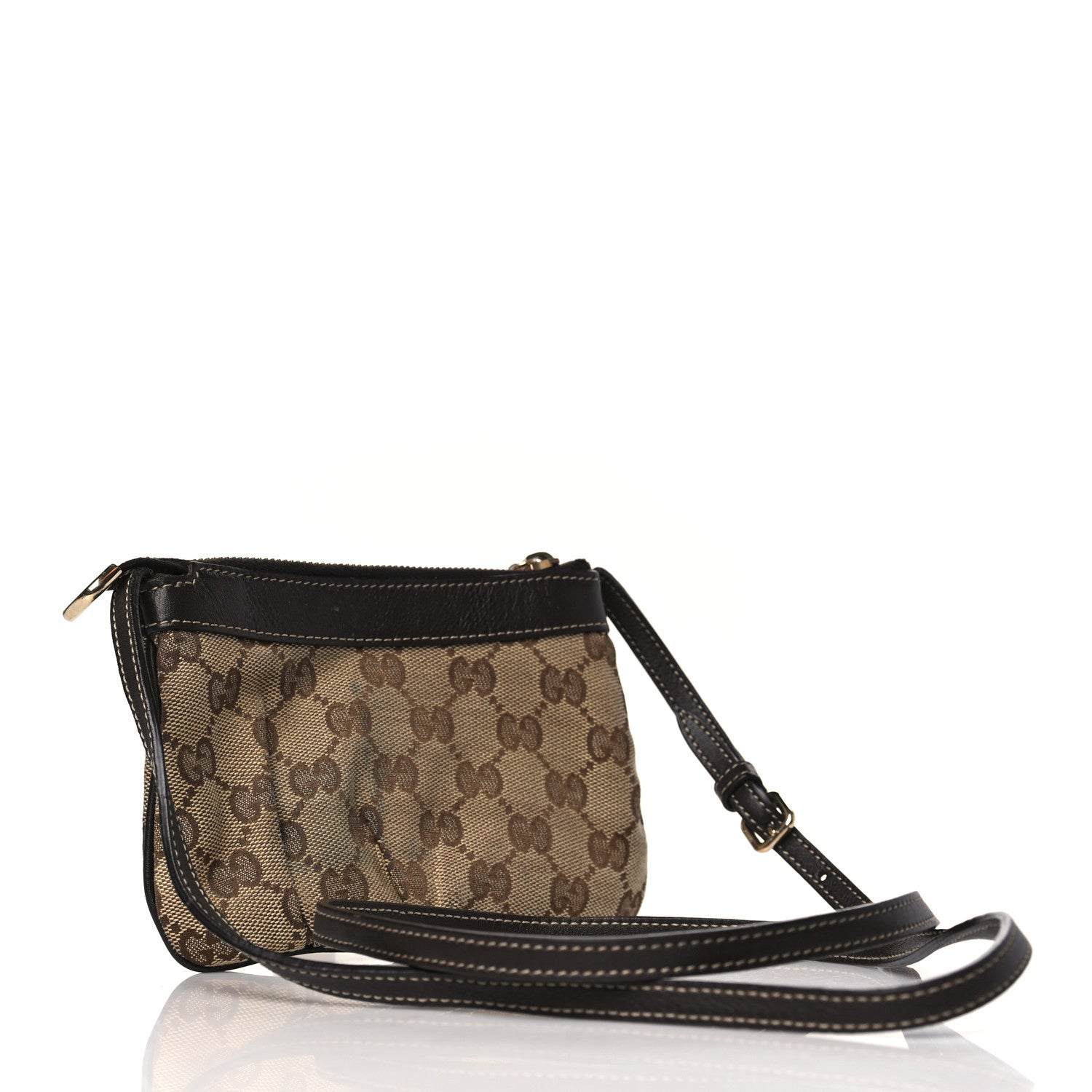Gucci Monogram Small Crossbody Dark Brown 3 of 9
