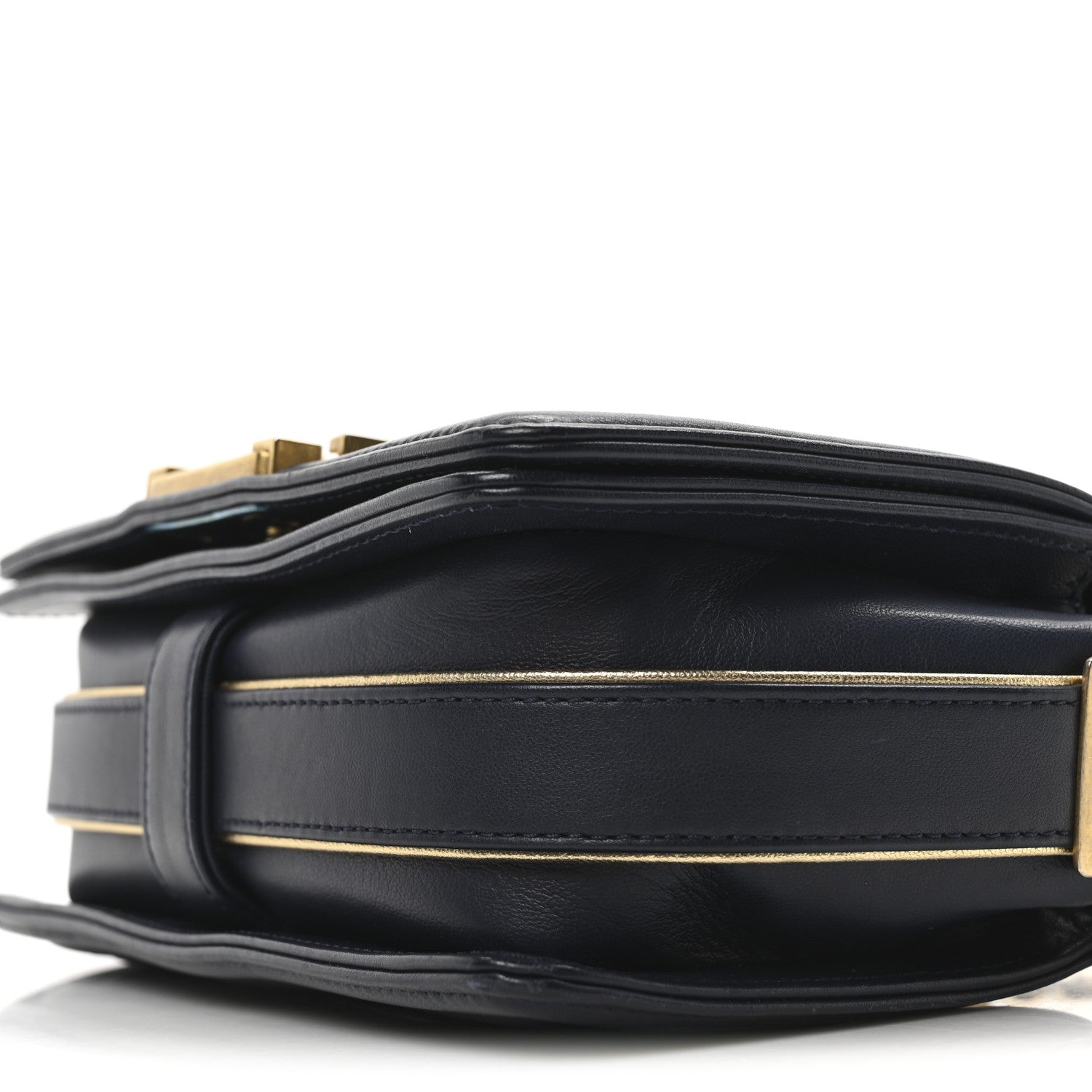 Chanel Sheepskin Braided Small Boy Reverso Flap Navy 10 of 10