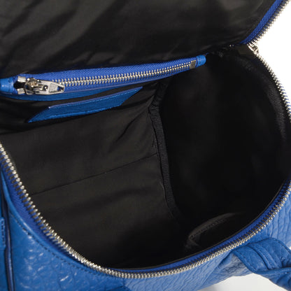 Alexander Wang Pebbled Lambskin Rockie Royal w Silver Hardware 5 of 6