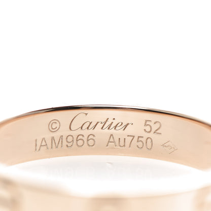 Cartier 18K Pink Gold 3.5mm LOVE Wedding Band Ring 52 6 4 of 5