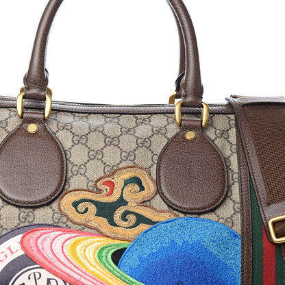Gucci Soft GG Supreme Monogram Courrier Large Duffle Bag Beige New Acero Multicolor 10 of 10