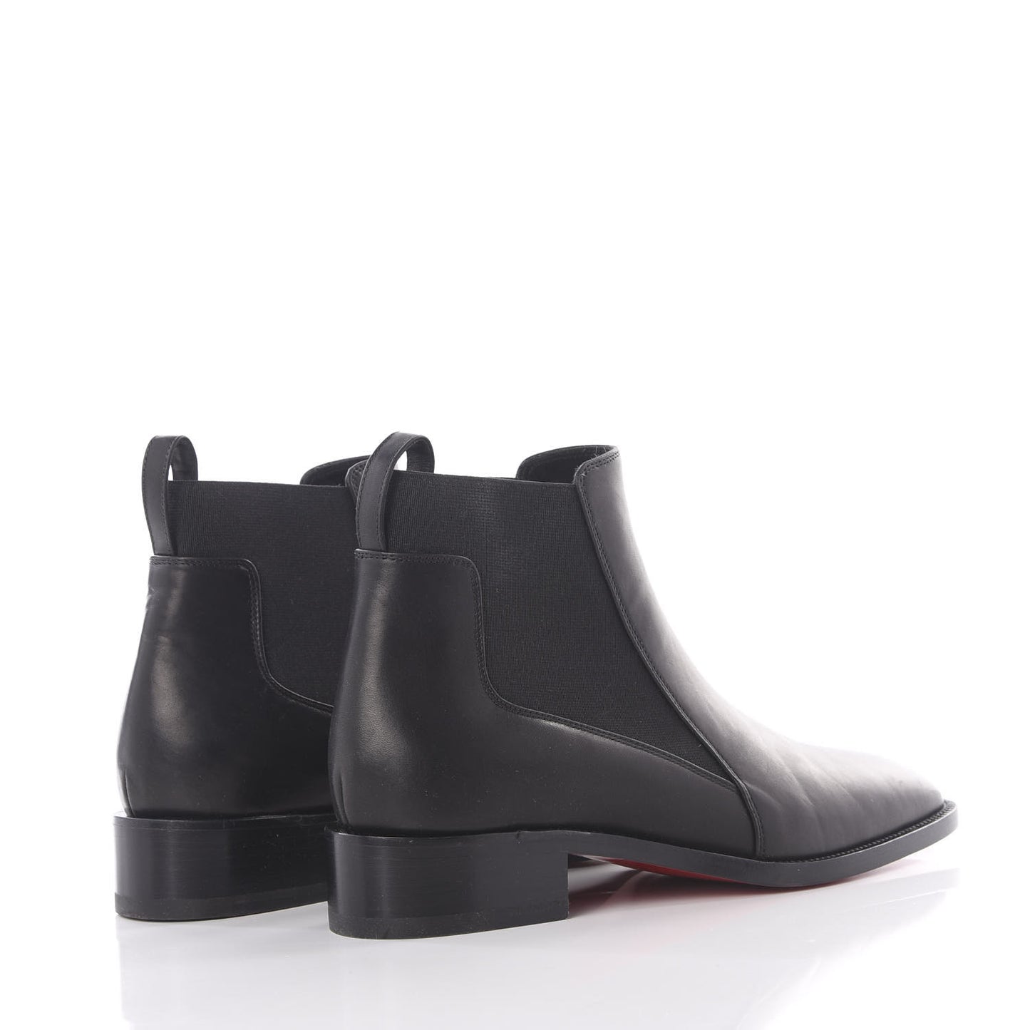 Calfskin Ingrassato Womens Marmada Flat Chelsea Boots 35.5 Black
