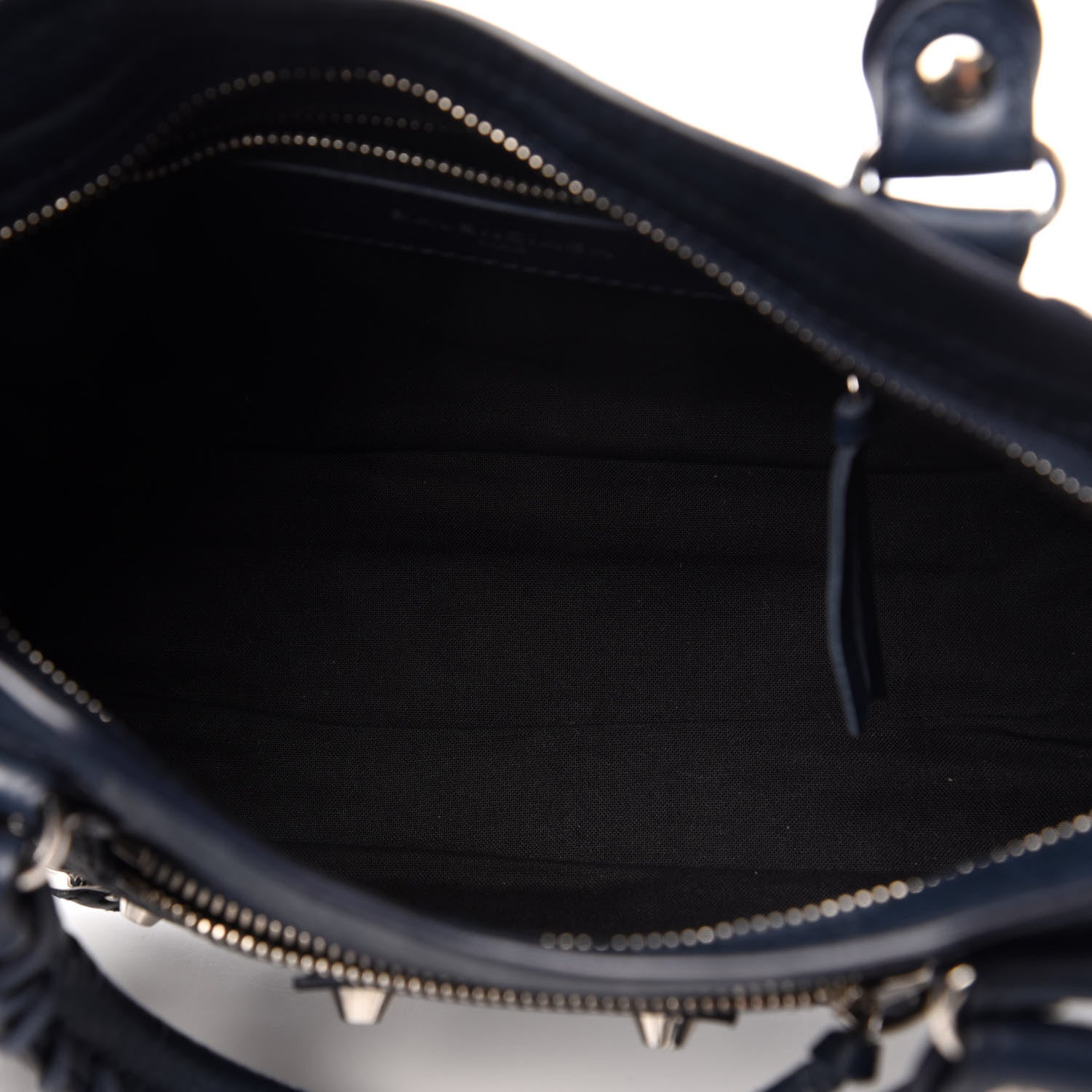 Balenciaga Agneau Classic Silver Hardware Mini City Bleu de Minuit 6 of 12