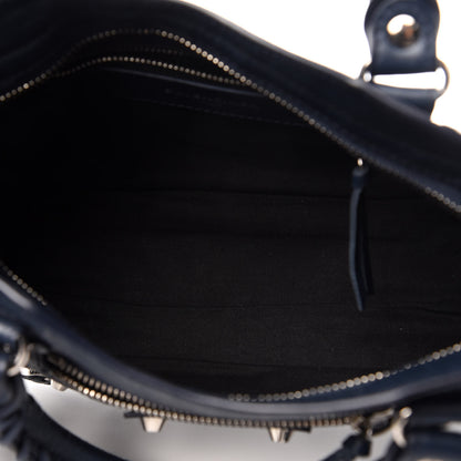 Balenciaga Agneau Classic Silver Hardware Mini City Bleu de Minuit 6 of 12
