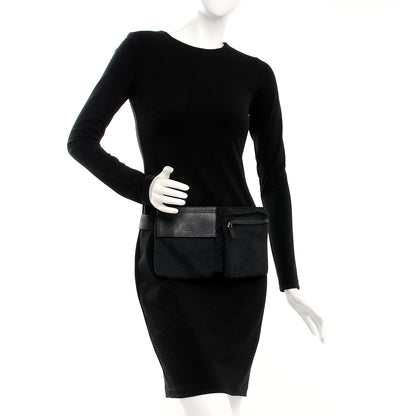 Gucci Monogram Belt Bag Black 2 of 6