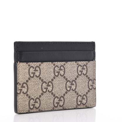 Gucci GG Supreme Monogram Tiger Print Card Holder Black 3 of 6