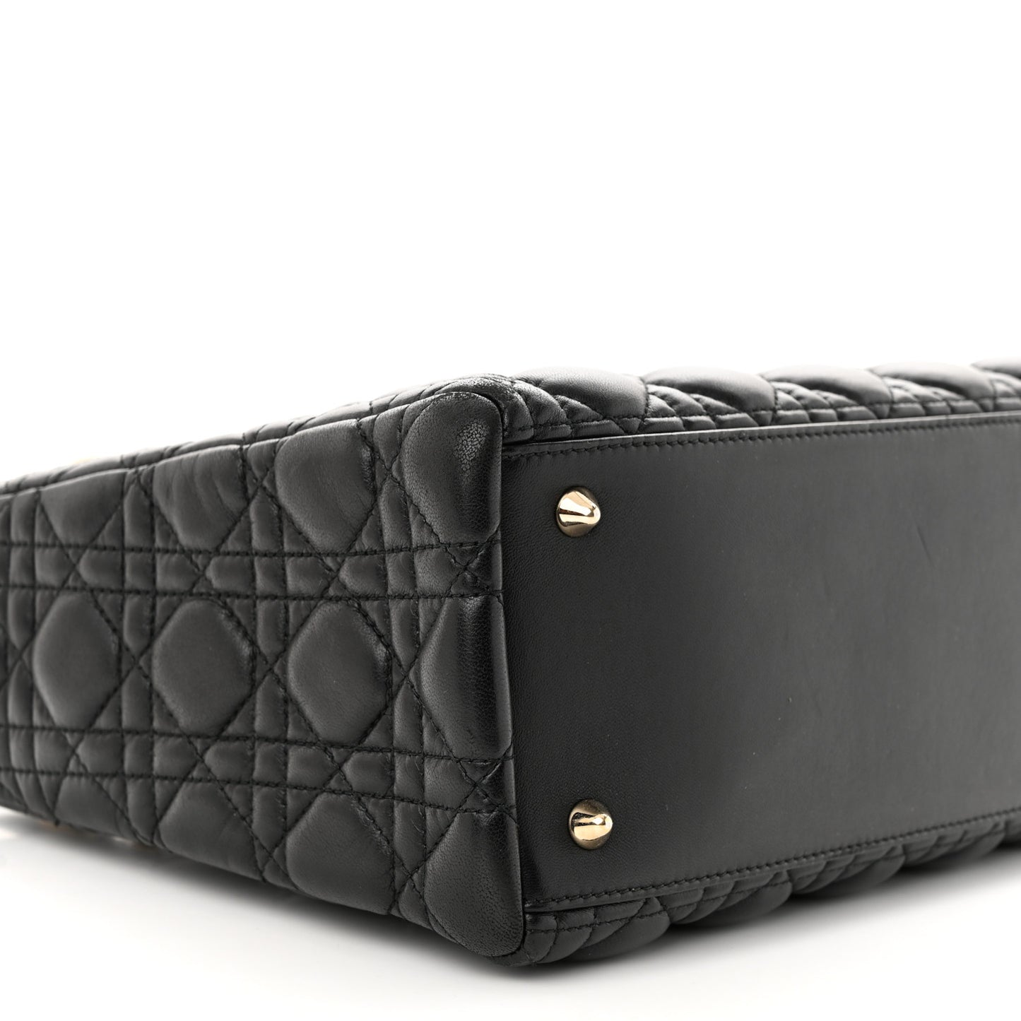Lambskin Cannage Medium Lady Dior Black