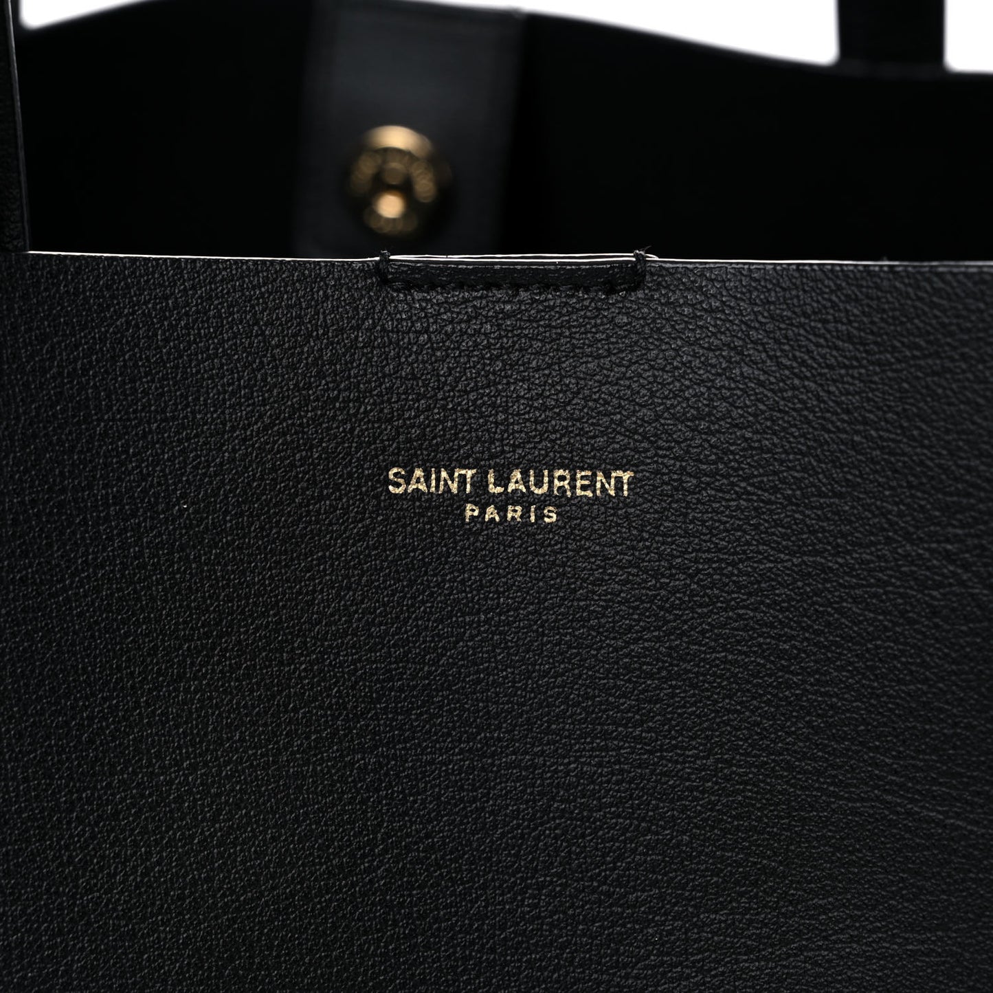 Calfskin Large Shopping Tote Black