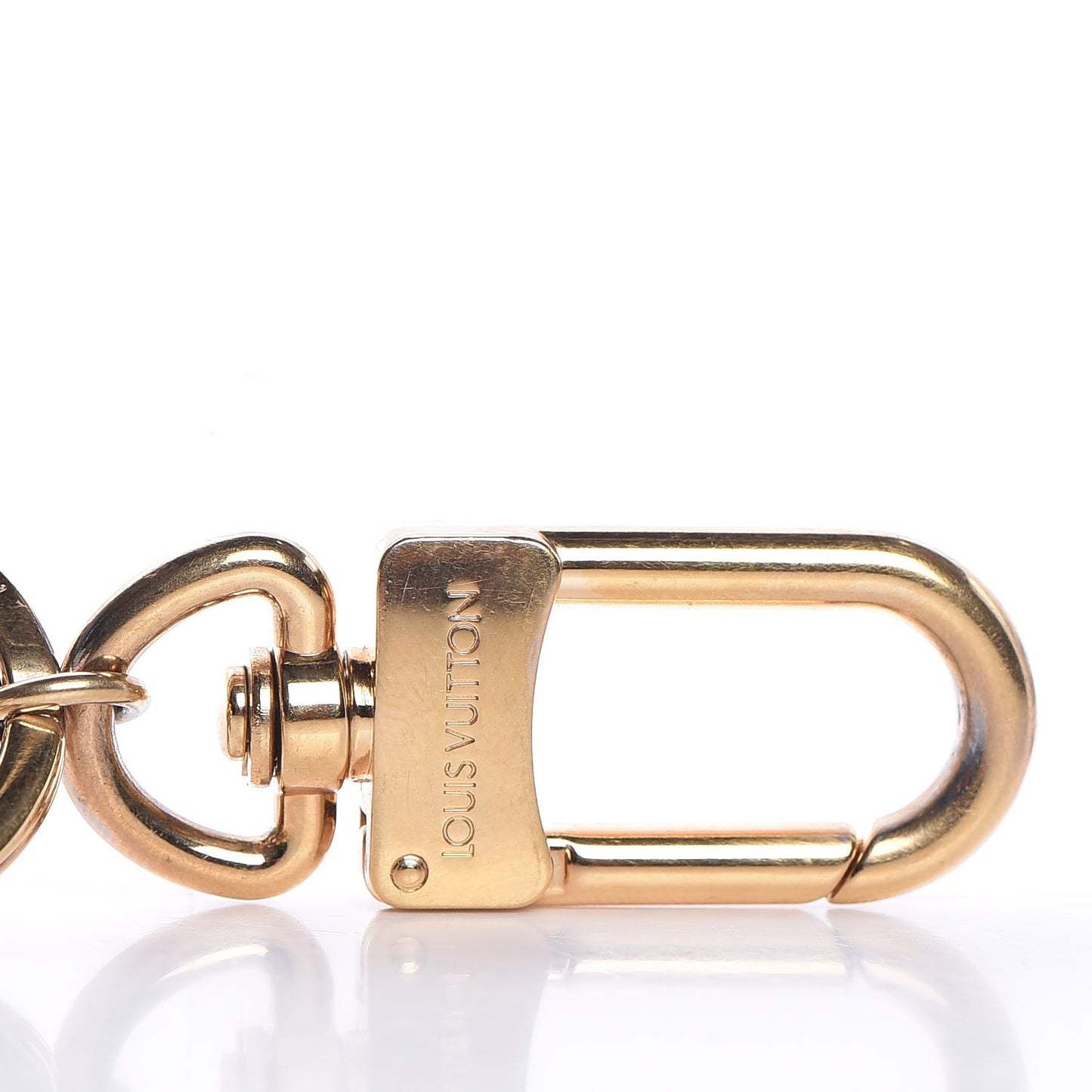 LV Facettes Bag Charm Key Holder Gold