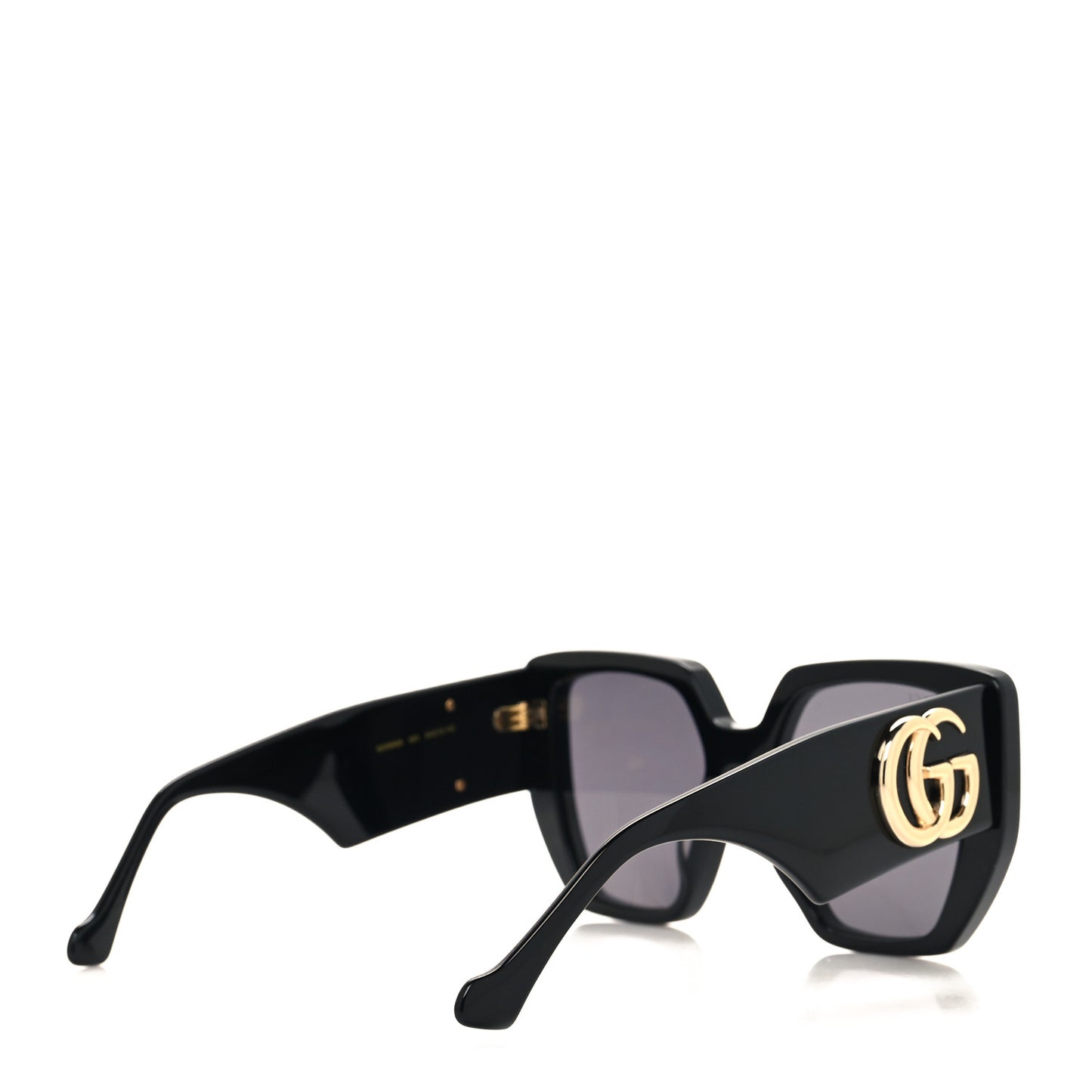 Acetate Square Frame Sunglasses GG0956S Black