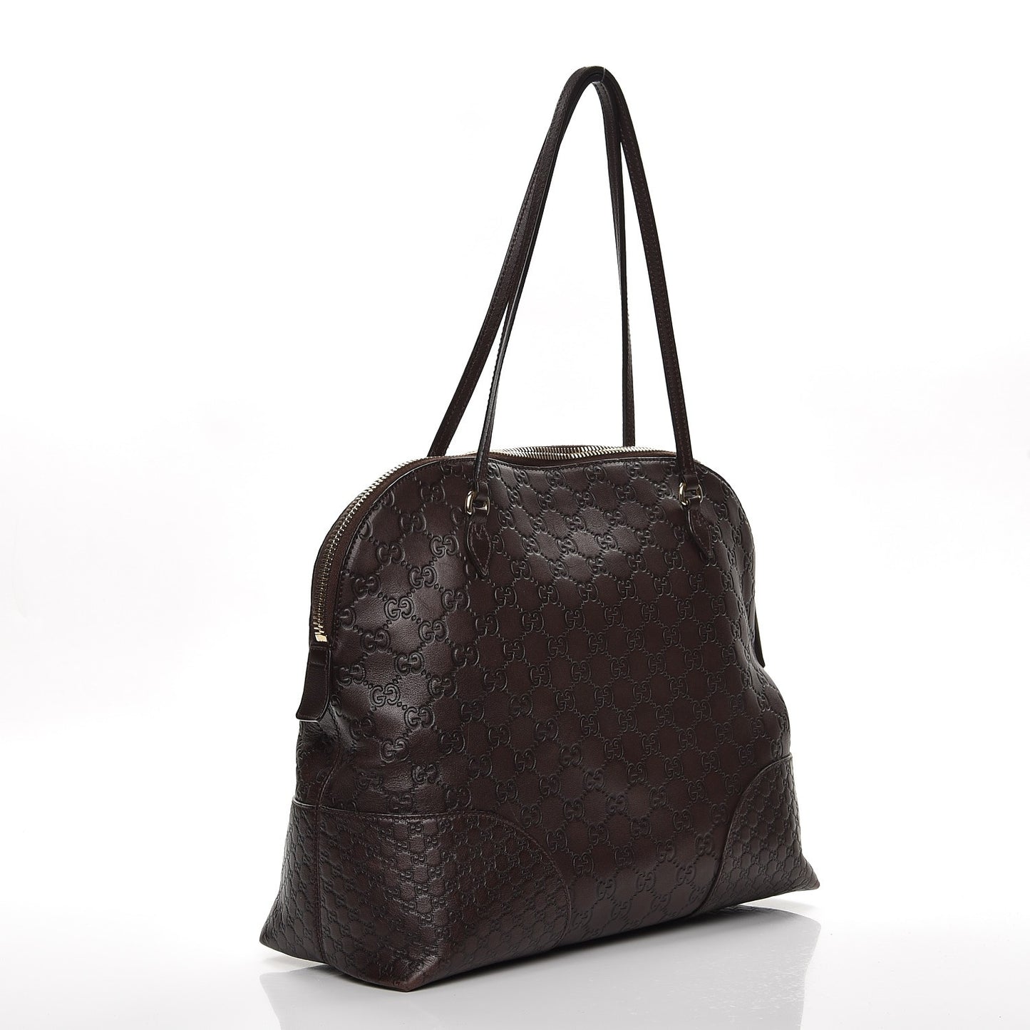 Guccissima Medium Bree Shoulder Bag Chocolate