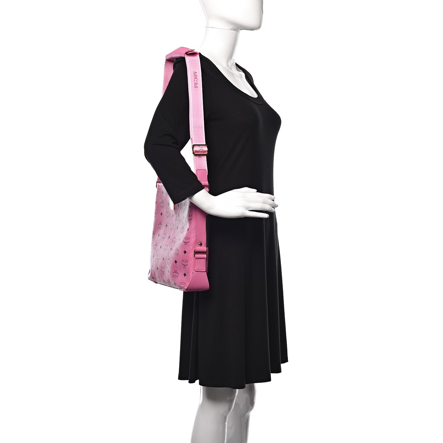 MCM Visetos Messenger Pink 2 of 9