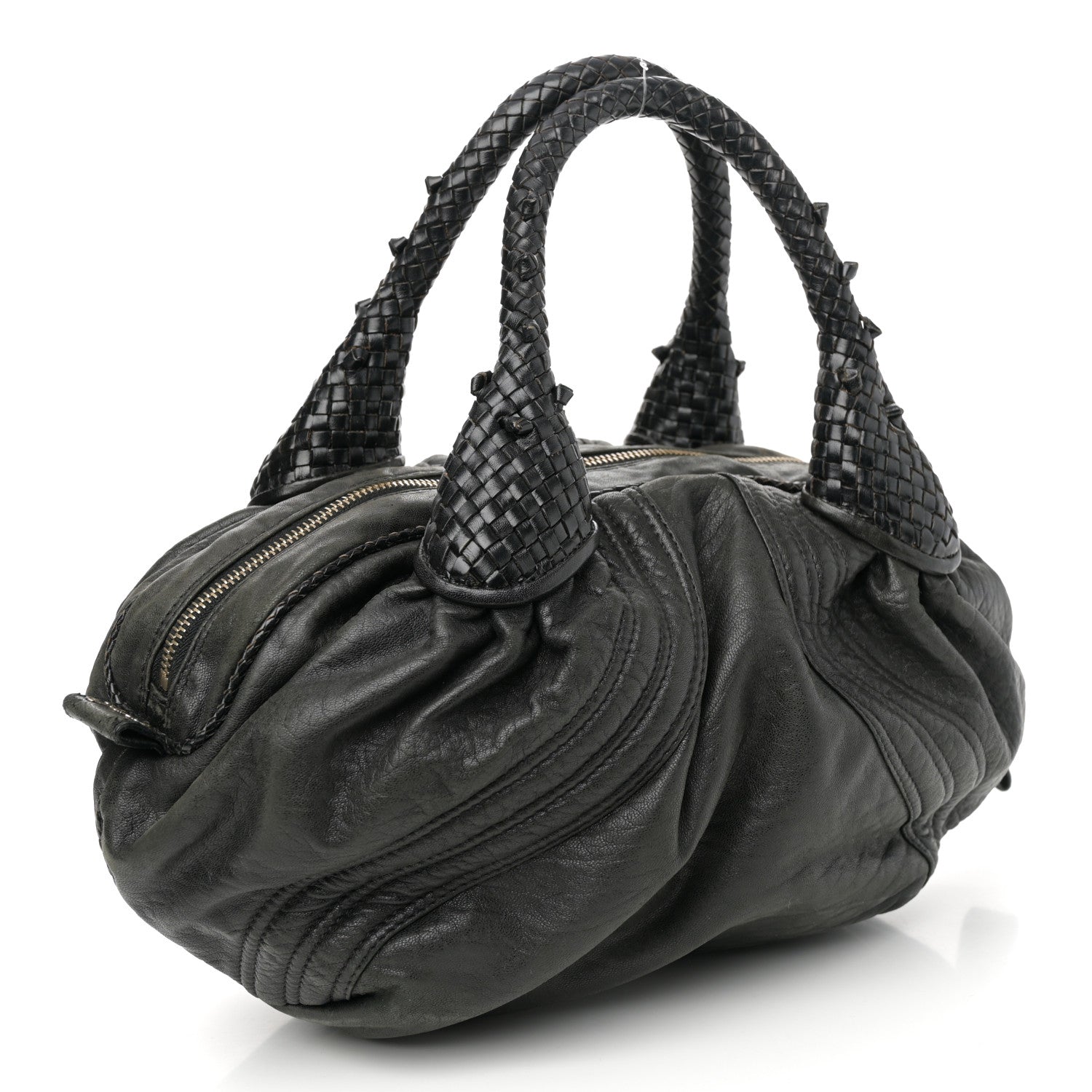 Fendi Nappa Nuvolata Tortuga Spy Bowler Black 3 of 11