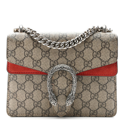 Gucci GG Supreme Monogram Mini Dionysus Shoulder Bag Hibiscus Red 1 of 9