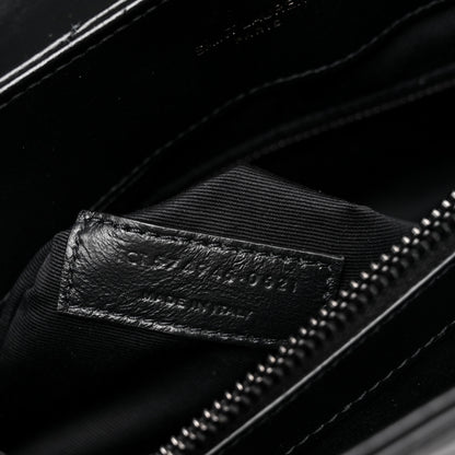 Saint Laurent Calfskin Y Quilted Monogram Monochrome Medium Loulou Chain Satchel Black 7 of 11