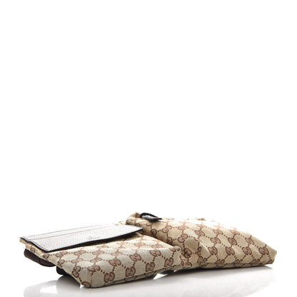 Gucci GG Monogram Double Pocket Belt Bag Dark Brown 4 of 8
