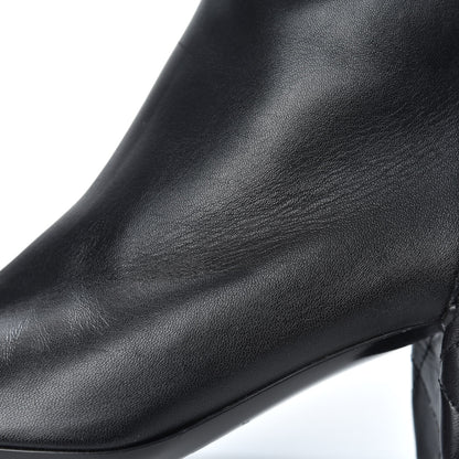 Chanel Lambskin Quilted Reissue Knee High Tall Boots 38.5 Black 7 of 8