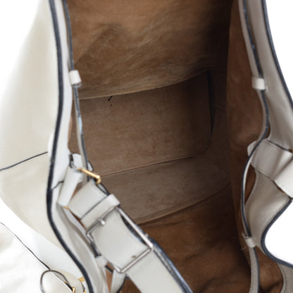 Celine Smooth Calfskin Seau Drawstring Tote White 9 of 13