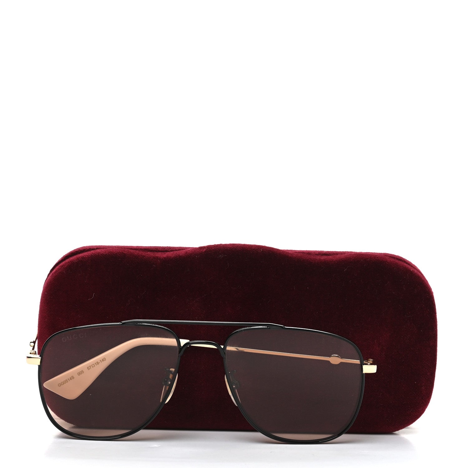 Gucci Aviator Sunglasses GG0514S Gold 7 of 7